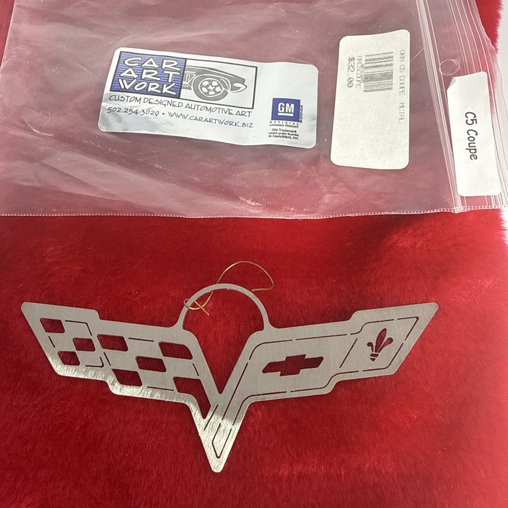Corvette Christmas Ornament Stainless Steel Car Art Works GM Officially Licensed